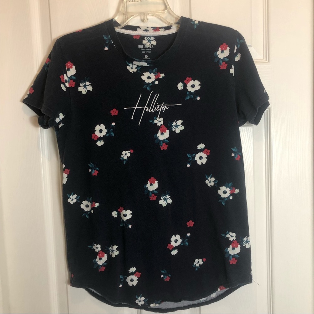Hollister California Men’s Floral T-Shirt Size S - Picture 2 of 9